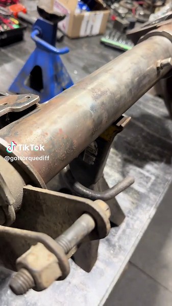 Welding Axle housings to tubes, purpose to either repair a leaking tube or prevent the housing from breaking thr plug welds and cause catastrophic failures. Preparation is everything, after preheating to 450 weeks weld then wrap to help the case and tube cool all at one temperature so cracks will not occur from rapid heating and cooling of two different metals. #teamgtd #gottorque #gottorquedifferential #weld #fabrication #knowhow #foxbody #thermogun #handywiththesteel