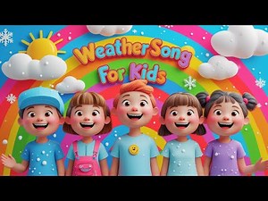 Weather Song for Kids | Learn Sunny, Rainy, Winter & Spring | Nursery Rhyme by CurioCloud