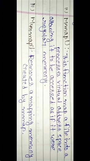 Memory Related System Calls in OS.