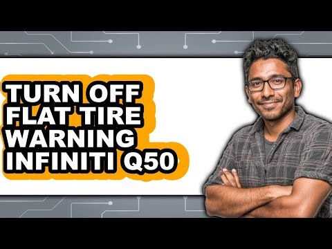 How To Turn Off Flat Tire Warning Infiniti Q50 (UPDATED)