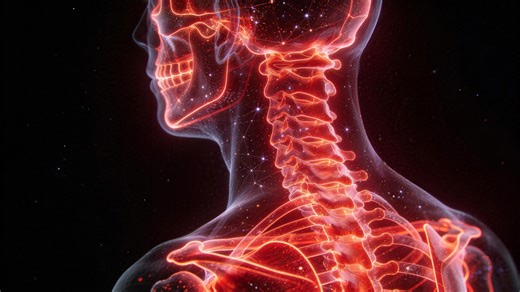 可商用视频素材 | 3D人体骨骼结构展示 X光透视人体结构 人体骨骼 3D模型 医学动画 骨骼结构 人体骨架 X光效果 解剖学 骨骼展示 三维动画 人体结构 3