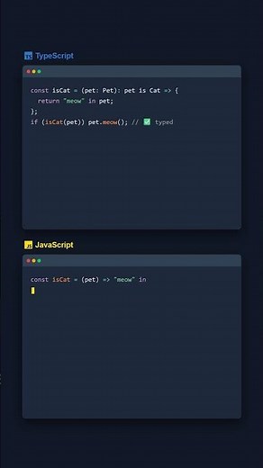 Type Predicates — TypeScript vs JavaScript