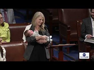 Rep. Brittany Pettersen holds newborn son on House floor in call for proxy voting for new parents