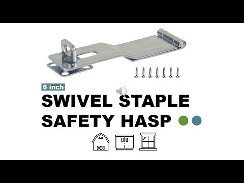 Hasp and Swivel Staple , 6 inch , Stable and Durable | HOWTOOL Hardware