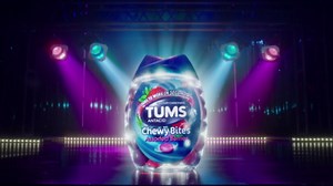 TUMS Chewy Delights Ultra Strength Antacid Soft Chews for Chewable Heartburn Relief and Acid Indigestion Relief, Very Cherry - 32 Count