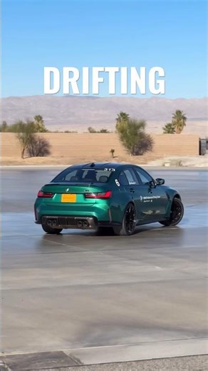 BMW M3 drifting on skidpad