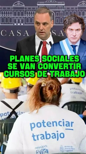 Social programs will become job training courses. #milei #javiermilei