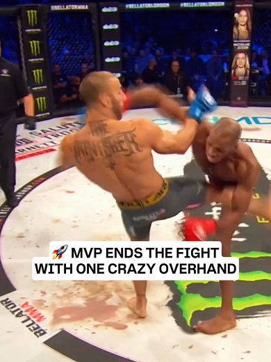 1.6M views · 30K reactions | No setup, no mercy! MVP ends it with a monster overhand  #MMA #KO #MVP #MuayThai | PFL MMA Live | Facebook