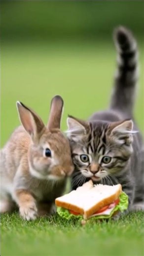 Ai Animation Cat Eating the Burger #aianimation #aivideo