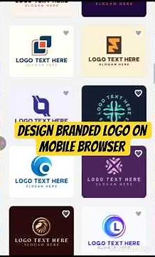 Design Branded Logo on Mobile Browser from 10,000+ Templates (No App, No PC) #brandlogo