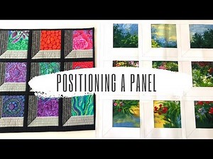 Positioning a Panel for a Window Quilt