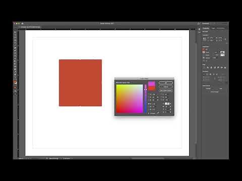 Adding Color Swatches in InDesign 2021