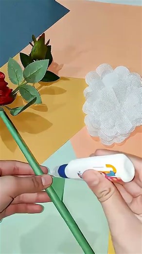 Easy Tissue Paper Flower Idea || ❤️✨||#diy #flowers ||