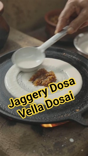 Jaggery Dosa | Vella Dosai Making #food #shorts