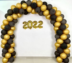 Very Easy Spiral Balloon Arch Decoration for New Year Party at home | MASS Art and Craft