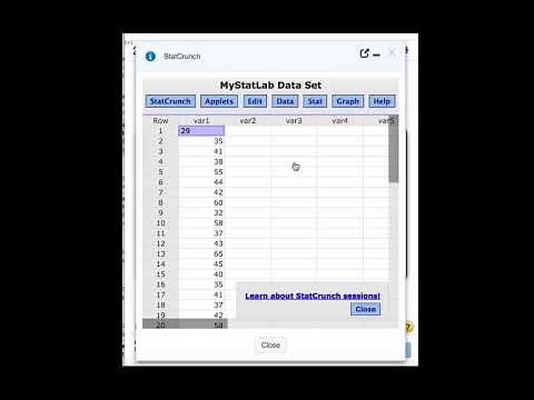 Chapter 1 Sort Data Usng Statcrunch