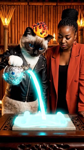 Magic: A Snowshoe Cat Materializes rare mineral puzzle cube (One-Shot)