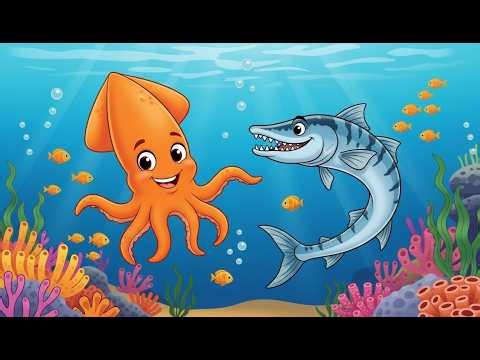 The Squid and The Barracuda Be a Problem Solver: Childrens Bedtime Nursery Rhyme Story