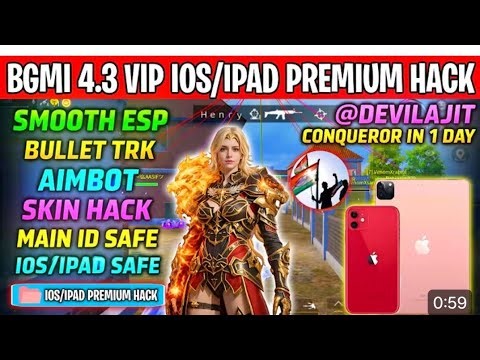 PUBG 4.3 iOS SKIN HACK | BGMI X SUIT FREE | BGMI SKIN HACK | BGMI SKIN MOD APK 4.3 | SKIN HACK iOS 