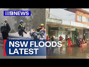 NSW FLOODING LATEST: Death toll rises to five; More than 150 warnings in place | 9 News Australia