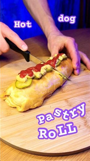 Hotdog Pepperoni Pastry Roll 🌭🍕