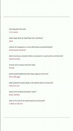 Pest Control Branch 2with 100 verified solutions 202420252