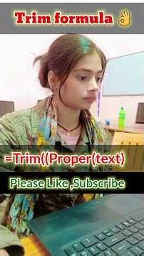 How to use trim formula in excel | Excel Trips and Tricks | Fast and smart work in excel | #excel