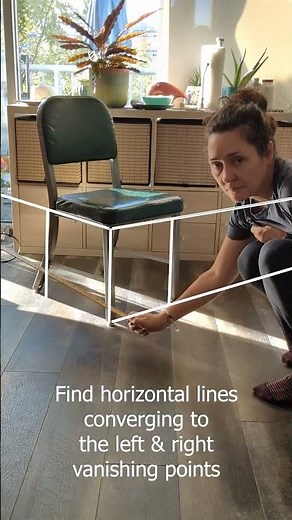 Drawing a chair in 2 and 3-point perspective (part-one) #drawing #art #diy