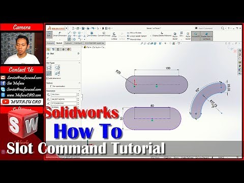 Solidworks How To Use Slot Command Tutorial