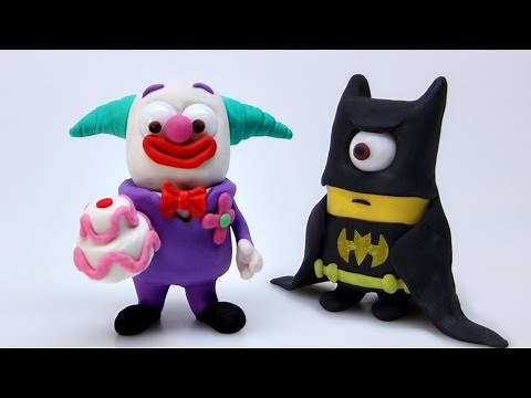 Play Doh Batman & Joker Stop Motion Superhero DC Comics Animación de Minions Batman