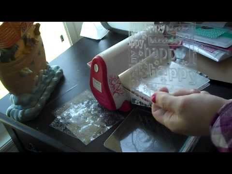 Two Pink Peas: How to emboss clear acetate using the Cuttlebug or any embossing machine!