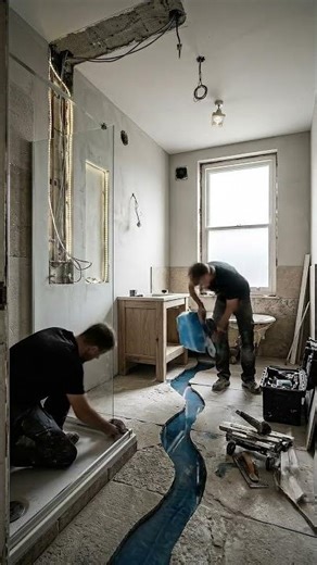 Amazing Bathroom Transformation: From Ruin to Luxury River Floor!