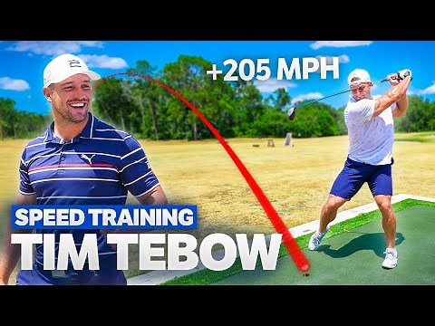 Putting Tim Tebow Through A Speed Training Session | Bryson DeChambeau