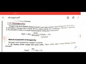 Compound of oxygen: Dioxygen