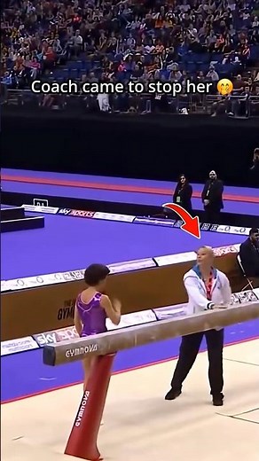 #simones reaction at the end😂 #gymnastics #funny #sports #beam #olympics