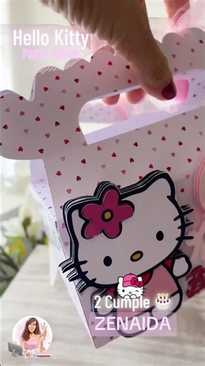 Hello Kitty party favor 🎀✨ | Las cajitas más tiernas para el cumple ZENAIDA