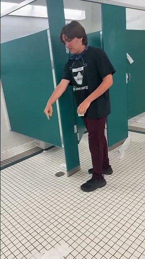 milk carton exploding in bathroom prank