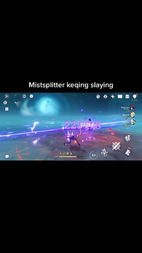 Keqing's Combat Gameplay Showcase in Action