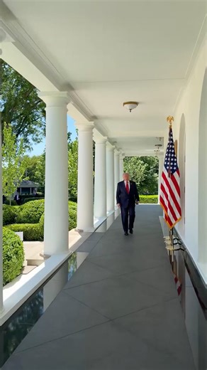 President Donald Trump hosts a Mother's Day Luncheon at the White House Rose Garden