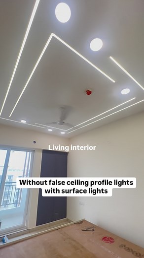 Living interior on Instagram: "Comment profile lights to know the cost WHAT Ceiling Lighting Hacks You Need to Know! #livinginterior #reels #reelsinstagram #livingwall #acedivino #niralaestatephase2 #niralaestatephase4 #profile #ceilinglights💡 #profileceiling #lights Are you tired of dealing with unflattering ceiling lighting? Want to elevate the ambiance of your space without breaking the bank? In this video, we’re sharing the top ceiling lighting hacks you need to know to transform your home