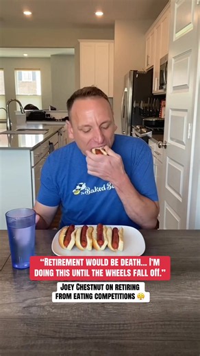 Joey Chestnut isn’t going anywhere 🐐🔥 (via @JoeyChestnut) #july4 #july4th #joeychestnut #eatingcontest #hotdog