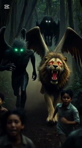 Four Kids Trapped in a Horror Jungle | Monster, Witch & Winged Lion Chase 😱🌲