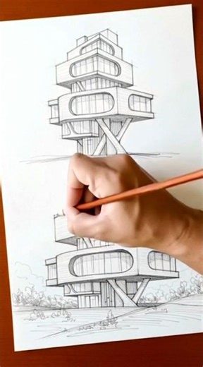 Architectural Sketch: Quick Design Exploration #ArchitecturalSketches #Architecture #Sketches