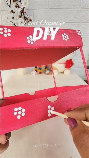 ✨ DIY Paint Organizer That Looks STORE-BOUGHT! #shorts #viral #diy #ytshorts #trending #craft