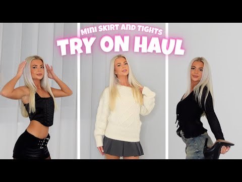 Mini Skirt and Tights *HOT* | Try On Haul
