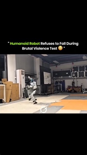 thexplainmatrix on Instagram: "Engineers in China are testing humanoid robots with extreme violence tests to push their limits. This robot is equipped with a fall-proof algorithm that lets it recover instantly no matter how hard it is hit or knocked down. During the test, it absorbs impacts, adjusts its balance, and stays upright, showing advanced stability and resilience. These tests highlight the rapid progress in robotics and raise questions about the future of such machines, whether they are