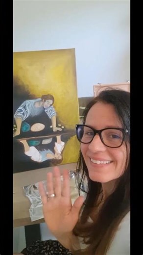 I'm painting Narcissus #artprocess