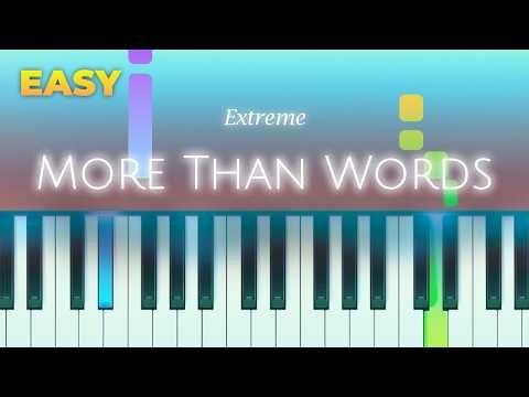 Extreme - More Than Words - EASY Piano TUTORIAL by Piano Fun Play