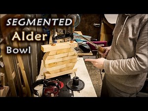 Segmented End Grain Alder Bowl | Woodturning a Natural Finished Bowl