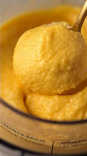 I made Passion Fruit Orange Sorbet in Ninja Creami Deluxe | Summer tropical frozen treat recipe